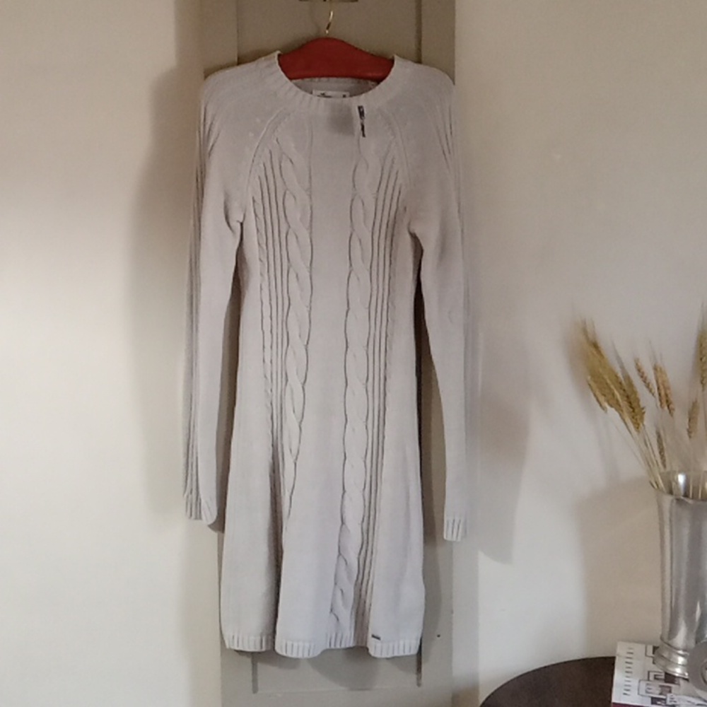Hollister Cream Cable Knit Dress